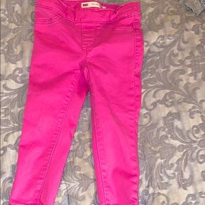 Levi’s Pink Pull-On jeans toddler girls. sz 2T